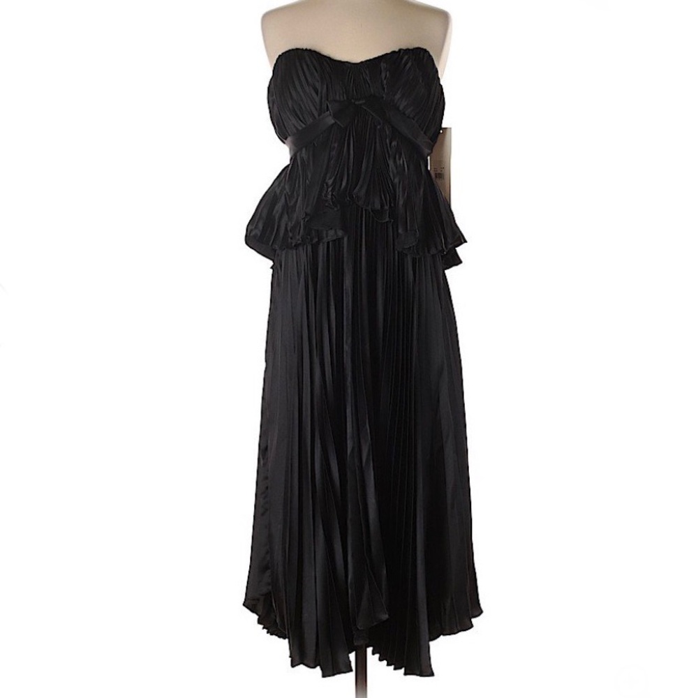 Badgley Mischka Black Couture Cocktail Gown